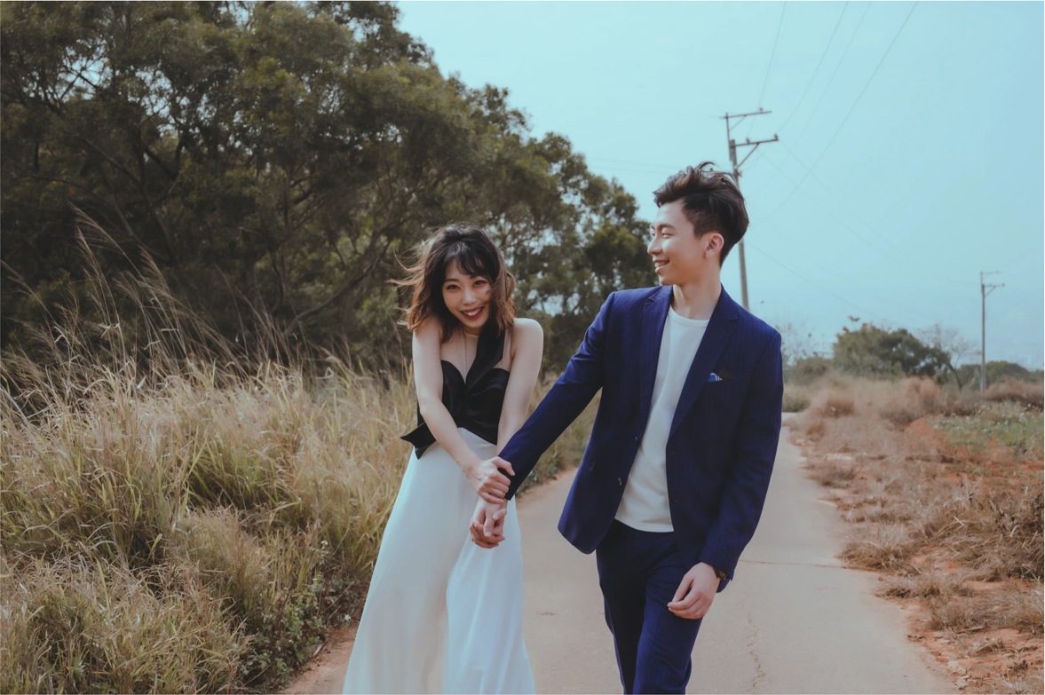 戶外輕婚紗情侶攝影作品